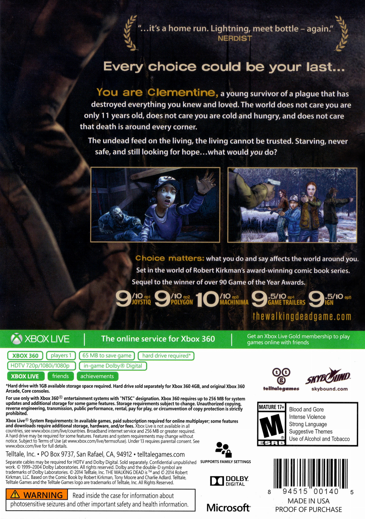 The Walking Dead - Season Two - A Telltale Games Series dos
