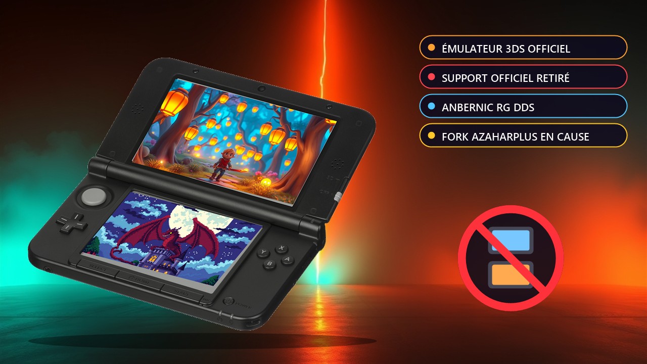 Azahar ne soutiendra plus les consoles Anbernic après la pub de la RG DDS