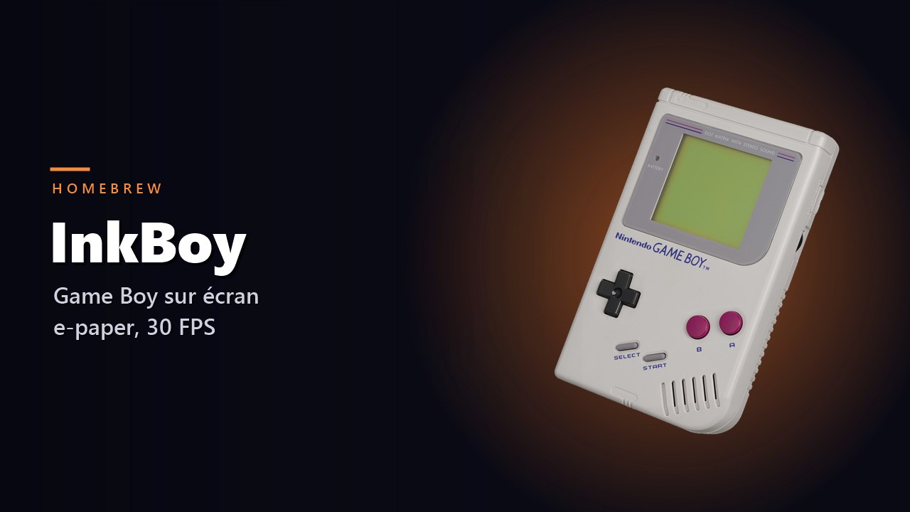 InkBoy : un modder fait tourner des jeux Game Boy sur un écran e-paper