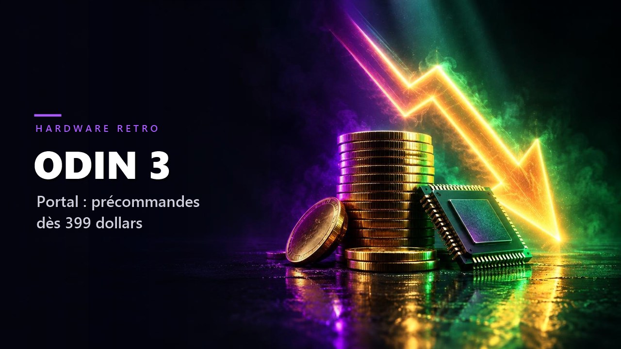 AYN Odin 3 Portal : précommandes ouvertes dès 399 dollars, un modèle 1 To ajouté