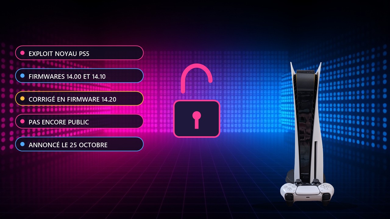 Prolapse : un chercheur annonce un exploit noyau PS5 pour les firmwares 14.00 et 14.10