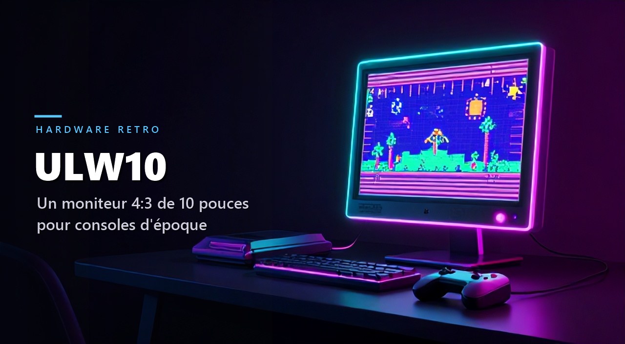 Traveller ULW10 : Unico prépare un moniteur 4:3 de 10 pouces pour les consoles d'époque